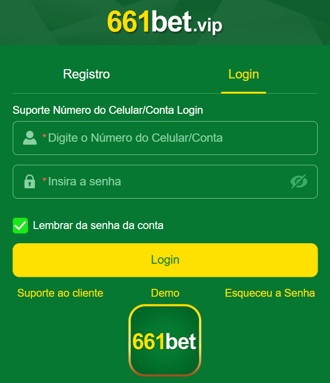 Login seguro na 661bet.com